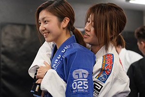 ブラジリアン柔術の練習の様子